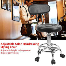 hongyan Sgabello Girevole Comodo Sedile in Pelle Schienale Alto PU Bar Sgabelli Domestica Ascensore Bar Chair Bar Bar poggiapiedi Regolabile in Altezza Cucina Colazione Sgabello G (Colore : Nero)