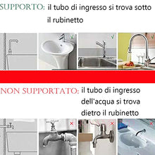 KKAAMYND Piccolo Display LCD, Rubinetto Elettrico istantaneo 3000 W, scaldabagno con scaldabagno (Bianco), Acciaio Inox di Alta qualità, Materiale ottimizzato