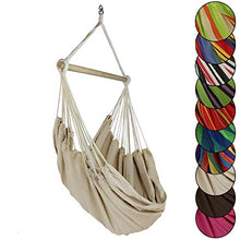 BB Sport Sedia Pensile Giardino Sedia Amaca Sospesa Poltrona Sospesa Max.150 kg, Colore:Spiaggia