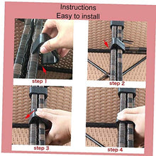 Ohomr Clips 10PCS Divano, Sei Centimetri Divano Connect Clamps, mobili materie plastiche Clip per Giardino Patio Mobilio Decorazione Domestica