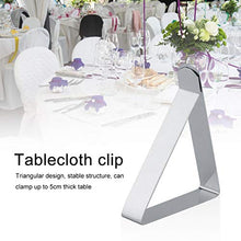 Clip per tovaglia per tavoli all'aperto, Clip per tovaglia, Robusto e Resistente Angolo Curvo 403 Triangolare in Acciaio Inossidabile per Banchetti