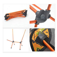 Oeternity Sedia Pieghevole Portatile da Esterno Ultra-Leggero, Portatile, Traspirante E Confortevole, Molto Adatto per attività All'aperto, Campeggio, Escursionismo, Picnic, Pesca,Arancia