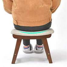Sgabello Resistente per Soggiorno Semplici mobili for la casa in stile nordico Sgabelli in legno con rivestimento sfoderabile e lavabile in legno Sgabelli bassi Sgabello rotondo Pouf for sedie Sgabell