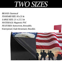 Armed Forces Day Bandiera Americana Soldiers USA Casella Postale Copre Magnetica Grande Posta Casella Involucri Giardino Cantiere Decorazione Casa Oversize Dimensioni 64,8 cm X 53,3 cm