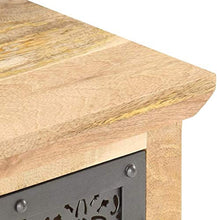 Comodino con Il Portello Laterale Comodino Tavolino Telefono del Basamento for Il Soggiorno Camera da Letto 40x30x50 cm Solid Mango Legno Hyococ