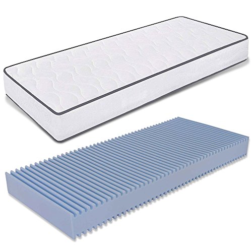 AILIME SRL Materasso Dispositivo Medico Singolo 75X180 H14 Fuori Misura in Water Foam per Letto Singolo Ortopedico ed Anti acaro con Rivestimento Anallergico Altezza 14 Cm