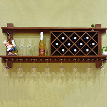 ZLJ Portabottiglie da Parete con portabottiglie Portabottiglie Portabottiglie Mensole galleggianti Accessori da Bar Scaffalature in Legno Rustico per 7 Bottiglie per Cucina/Bar/Ristorante Rack