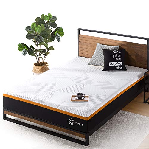 Zinus Cooling Copper Adaptive Materasso Ibrido a Molle Insacchettate, 80 X 190 cm, Altezza 25 cm, Materasso in una Confezione, Traspirante, L'Isolamento del Movimento, Certificato Oeko-Tex