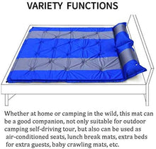 Lettino da viaggio Sleeping Pad gonfiabile della stuoia Doppia tenda cuscino d'aria a prova di umidità esterna automatico Mat addensare Widen Camping Mat for uso domestico escursione di campeggio 6-3
