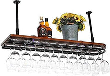 FWZJ Wine Lovers/Wall-Mounted Wine Racks Hanging Wine Holder, Floating Wine Shelf,Bar Hanging Rack, Wrought Iron Adjustable Height Bar Counter Wine Cooler,Can Hang Multiple Wine GL