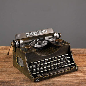 LCSD Creativo Iron Decorazione di Arte Modello di Macchina da Scrivere Soggiorno Vino Mobile TV Gabinetto Ornamenti Casa Artigianato 35 * 25 * 19 Centimetri Ornamenti