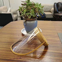 EXCEART Visiera di Sicurezza Trasparente Protezione Facciale Protezione Medica Antispruzzo a Prova di Polvere per Cucina Ospedaliera Industriale (Giallo)