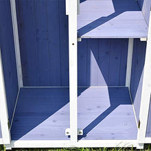 BESTSOON Armadietto da Esterno per Mobili da Giardino Impermeabile a Prova di umidità Protezione Solare Esterna Locker Balcone Cortile Giardino di Legno Solido Governo di immagazzinaggio