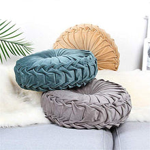Pillowcase Cuscino per Sedile Rotondo, Cuscino Decorativo per Divano Cuscino per Pavimento, Usato per Divano da Ufficio e Famiglia, 33 cm (Cammello)