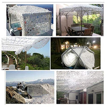 Rete mimetica ideale come protezione solare Rotolo di reticolato da camuffamento per la privacy, per bar, giardino, campeggio osservazione degli animali e molto altro ancora -Bianco 5x8m(16x26ft)