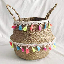 winnerruby - Cesto per la Biancheria, Realizzato a Mano, Tessuto di alghe, per Biancheria, Picnic, Vaso di Fiori e Borsa da Spiaggia, S/M/L 220 X 220 X 200 Mm