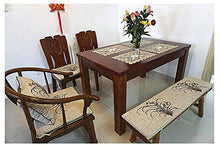 Cuscini per sedie da pranzo rettangolari addensati, cuscino per sedile lungo patio, cuscino per panca antiscivolo con lacci, cuscino per divano per interni esterni U 30x120 cm
