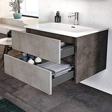 LIBEROSHOPPING.eu - LA TUA CASA IN UN CLIK Mobile da Bagno sospeso a 2 cassetti 62 cm con lavabo specchiera e Luce LED
