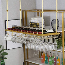 FWZJ Wine Lovers/Wine Racks Rustic Ceiling Wine Racks Adjustable Height/Wall Mounted Hanging Stemware Holder/Retro Glass Wine Bottle Holder/Wall Mounted Wine Bottle Rack/Hanging Wi