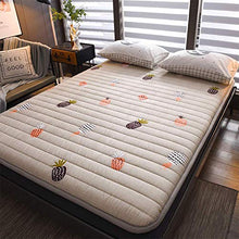 GJJSZ Materasso Spesso,Tappetino per Dormire,Cuscino Trapuntato in Morbido futon Giapponese,coprimaterasso Pieghevole coprimaterasso Antiscivolo per dormitorio Domestico-Una Regina