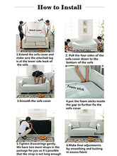 Copridivano 1 2 3 4 Posti Elasticizzato, Morbuy Stampa Copridivani Angolare Universal Braccioli Antiscivolo Divano Sofa Protettore Copertura Divano (Giraffa,4 posti)