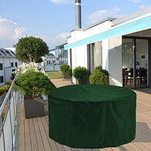 Fodere Per Mobili Da Giardino Impermeabile Verde, Copertura Per Tavolo Circolare, Fodere Per Mobili Da Giardino Copertura Per Set Da Pranzo All'aperto In Tessuto Oxford Resistente Allo Strappo Imperme