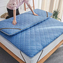 HUOLEO Addensare Materassi, Futon Topper Tatami Antiscivolo Pieghevole Hemming Fascia Elastica per Camera da Letto-B-90X200centimetro
