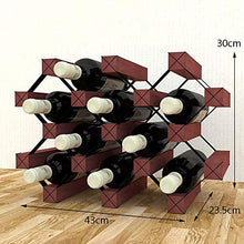YWYW Portabottiglie per Vino in Grata in Legno massello Ornamenti per cremagliera per Vino da Bar per Vino da casa Ristorante (Dimensioni: 43 × 23 5 × 30 cm)