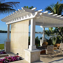 GDMING Tende A Rullo Esterne Protezione UV Permeabile Schermata Privacy con Gommini Antivento per Balcone Pergola Le Tende Pannello Poliestere, 55 Dimensioni (Color : Beige, Size : 1.2x1.8m)