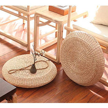 WWZL Cuscino Tatami Pouf Rotondo Cuscini Portatili Tappetino Yoga Morbido da Meditazione in Paglia, Decorazione Finestra del Pavimento Spessore 11 cm, Diametro,50cm