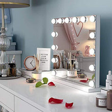 HFFFHA Specchio per Trucco da Trucco Illuminato con luci a LED Luminose Specchi Cosmetici da Tavolo per Trucco Senza Cornice Illuminati