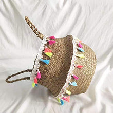 winnerruby - Cesto per la Biancheria, Realizzato a Mano, Tessuto di alghe, per Biancheria, Picnic, Vaso di Fiori e Borsa da Spiaggia, S/M/L 220 X 220 X 200 Mm
