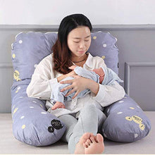 Gravidanza a forma di U cuscino stampato completa di maternità corpo Nursing Cuscino alta cotone elasticizzato sostituibile e lavabile for dormire in gravidanza e allattamento, 06,120x65cm Huangwei721