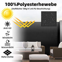 CCLIFE Tende da Sole Laterale Retrattile paravento Laterale frangivento, Tenda Laterale avvolgibile con la Protezione antiappannamenta, Anti-UV, Colore:Nero, Dimensione:180x300cm