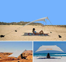 GLOBOLANDIA Tenda 95117G da Spiaggia Tents Globo Sand 2.1m x 2.1m con Ancoraggio a Sabbia, Parasole Portatile Tende con Ancoraggio a Sabbia Tettuccio Parasole