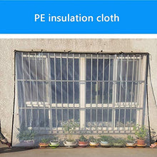 MTYLX Teloni, Multiuso Incatramata-Incatramata Grommetted Trasparente, Impermeabile Addensare Panno Di Plastica, Panno Isolante per Finestra Balcone, 120G,3X7M