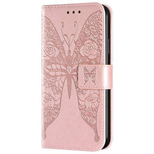 ikasus Cover iPhone 7/8,Custodia iPhone 7/8,Goffratura fiore farfalla Flip Custodia Funzione Stand PU Premium Protezione Super Sottile TPU Interno Case Porta Carte credito Custodia Cover