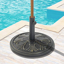 Outsunny Base per Ombrellone per Palo da 35mm/38mm/48mm Peso 13KG da Giardino HDPE Φ48x34cm