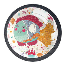 Pesce cartone animato 4 PCS Pomelli per Porta, Pomolo per Mobile, Pomelli per Mobili con Viti, Maniglia per Armadietto, Pomelli per Porta, Pomelli per Cassetti per Porta, Armadio, Cassetto e Credenza