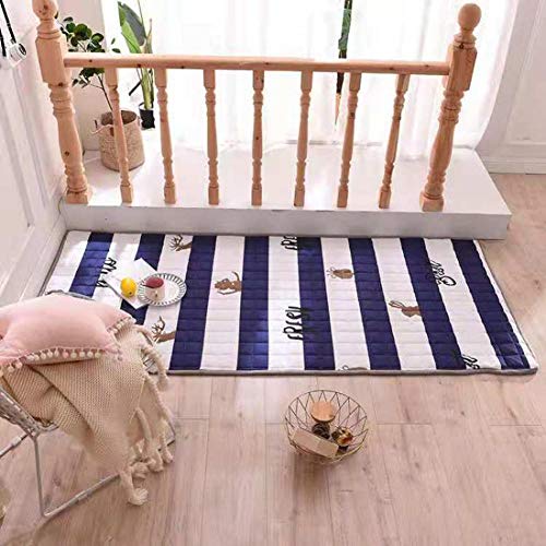 YXXCD Adorabile Lavabile Materasso Terra, Cotone Tatami Materasso Giapponese Morbido Materasso Letto Futon Pieghevole Dormire Tappetino Domestico Camera da Letto-h 120x200cm(47x78inch)