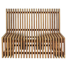 Teako Design Poltrona lounge Loppio in legno massiccio di teak con cuscini e sedie da giardino, resistente alle intemperie