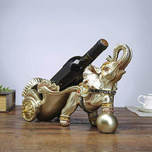LHQ-HQ Decorazioni Arte Artigianato Wine Rack Elefante Carrello Wine Rack Regali Ornamenti portabottiglie