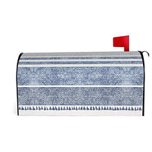 Lino francese Chambray nappa design unico magnetico cassetta postale copre la copertura per giardino giardino cortile dimensioni standard 53 x 40 cm