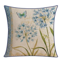 MEILING American Style Garden Cuscino di Cotone e Lino di Spessore Esempi di Fiori e Uccelli con Cuscini Cuscino Modello (Dimensioni : 45cm)