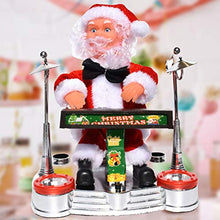 STOBOK Babbo Giocattolo Elettrico Figura Che Canta Musicale Babbo Natale Giocattolo Regalo Ornamento Vacanza Tavolo Senza Batteria