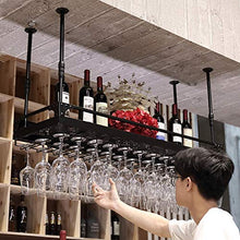 Portavini Portabottiglie in Ferro Sospeso, Regolabile in Altezza, Portabottiglie per Vino da Bar Ristorante, Portabottiglie per Vino, Portaoggetti (Size : 60cm)
