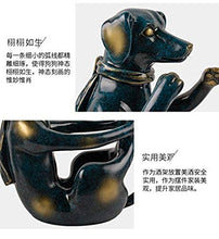 YAeele Decorazioni Arte Artigianato Scultura Animale Vino Rack Cane Europea Home Office