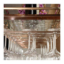 MFLASMF European Style Stainless Steel Hanging Wine Rack, Bar Wine Rack Upside Down, Goblet Rack, Simple Wine Rack, Hanging Cup Rack (Color : Gold, Size : 80 * 35cm)