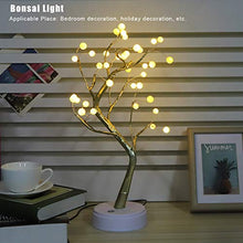 Liukouu Luci Decorative per Interni, 36 LED Lampadina da Tavolo Albero Bonsai Luce, Giallo Caldo Rami Pieghevoli a Forma di Perla per la Decorazione Domestica Festa di Nozze di Natale