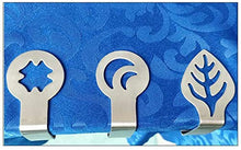 Wacemak1r - Clip per tovaglia a forma di cuore, in acciaio inox, per ristorante, feste, picnic, buffet, 4 pezzi